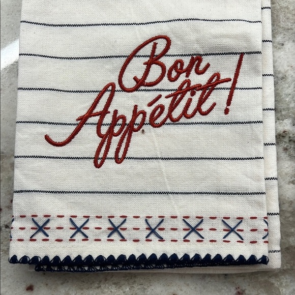 White and Blue Decorative Kitchen Linens Set - Picture 3 of 4